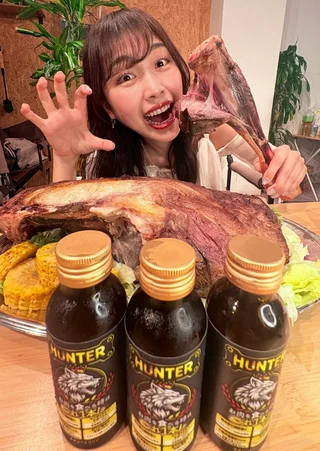 食いしん坊女子 りっかちゃん × ジビエBBQ × HUNTER